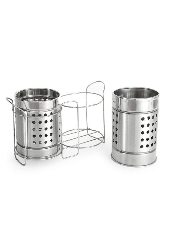 JEMEI Cutlery Holder for Dining Table Spoon Holder for Table Spoon Holder & Stand Durable Cutlery Holder with Stand for Kitchen & Dining Organization - Image 4